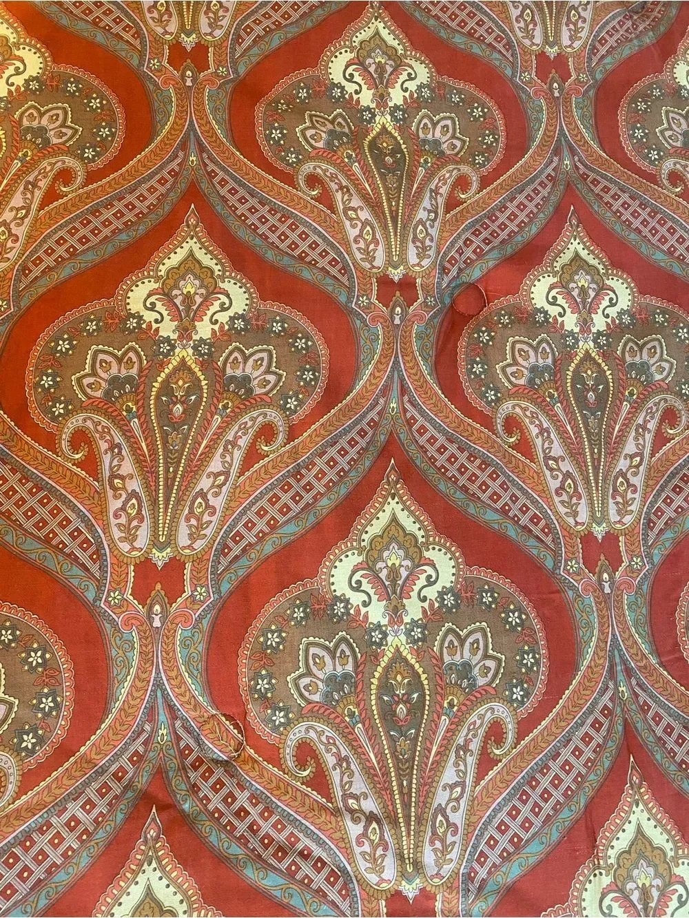 Charisma Red Paisley Comforter with Gold and Brown Accents Queen